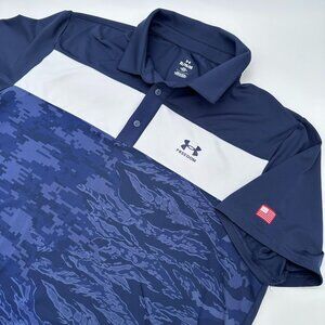 Under Armour Men's UA Freedom Playoff 3.0 Loose Fit Polo, Size XL, Midnight Navy